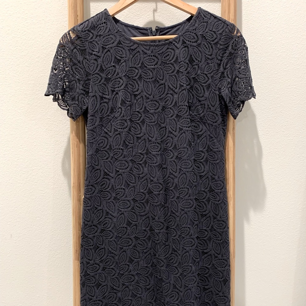 Navy Lace Dress - Ann Taylor